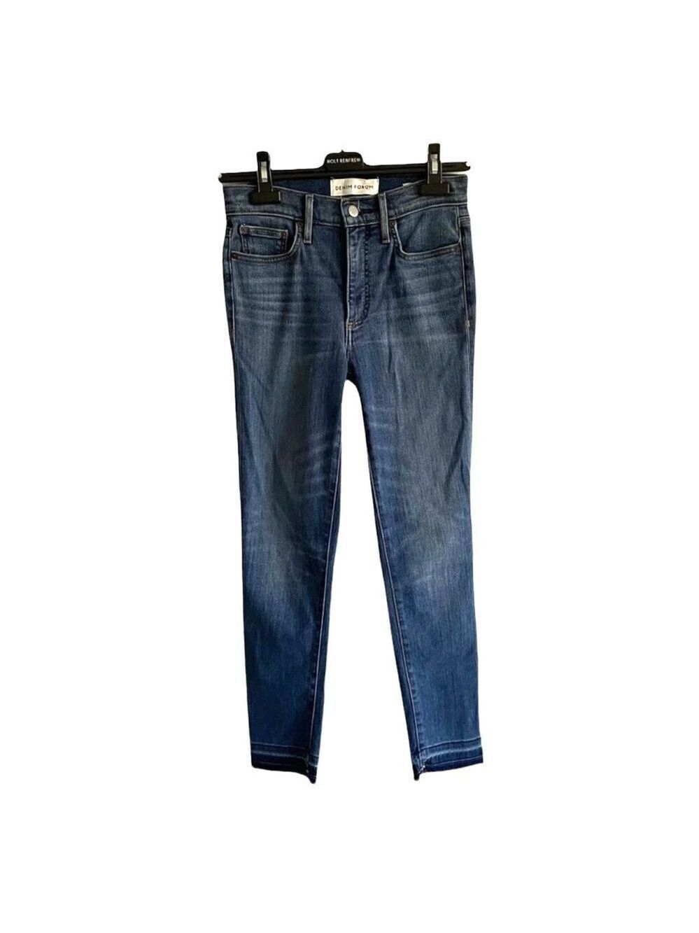 ARITZIA Denim Forum Nico Mid Rise Skinny Ankle Crop Denim Jeans Blue 27